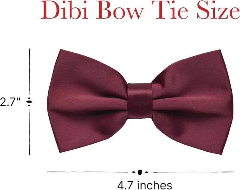 DIBI Adjustable Classic Pretied Bow Tie for Men, Women, and Boys - Men's Bowtie for Wedding, Costume Party and Formal Events - Image 2